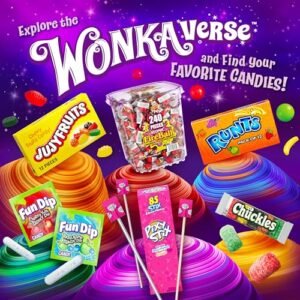 Wonka Gobstopper Everlasting Candy, Jawbreaker Candy, 5 oz (Pack of 12)