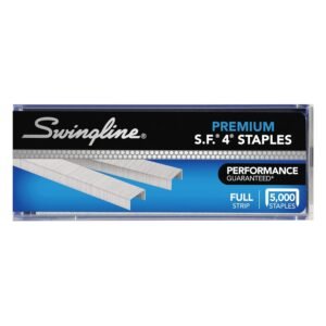 Swingline Staples, S.F. 4, Premium Staples for Desktop Staplers, 1/4″ Length, 210/Strip, 5000/Box (35450)  General Purpose Staples : Office Products