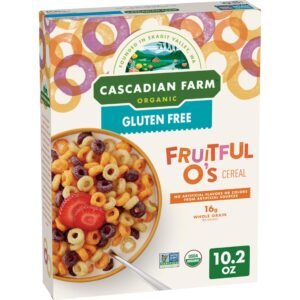 Cascadian Farm Organic Fruitful O’s Cereal, Gluten Free, 10.2 oz.